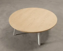 FeelDesign Freddy soffbord ø 115 cm oak / vit