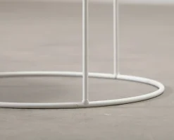 FeelDesign Zet sidobord ø 40 cm vit