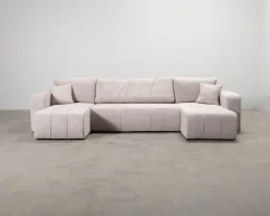 Flo 4-sits bäddsoffa med divan beige