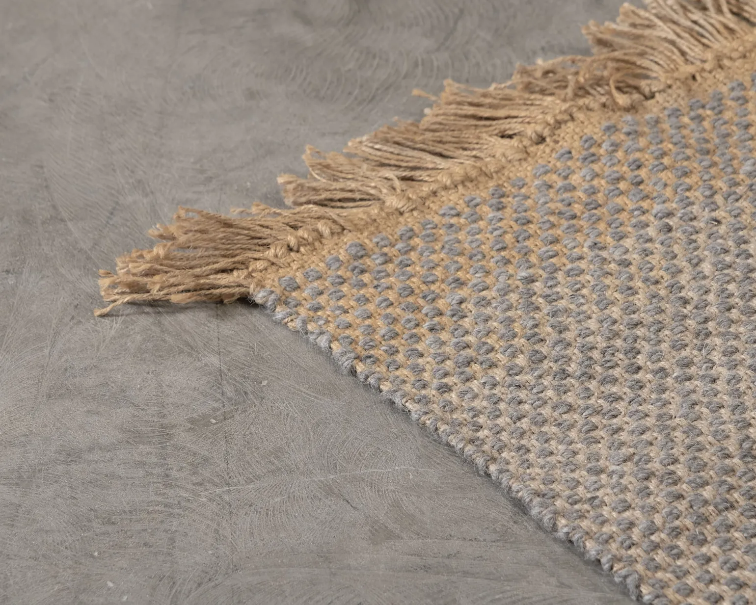 GOF WoolJute matta 170 x 240 cm grå