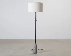 Gubi Gravity golvlampa grå marmor / canvas