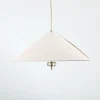 Gubi 1967 pendellampa mässing / canvas