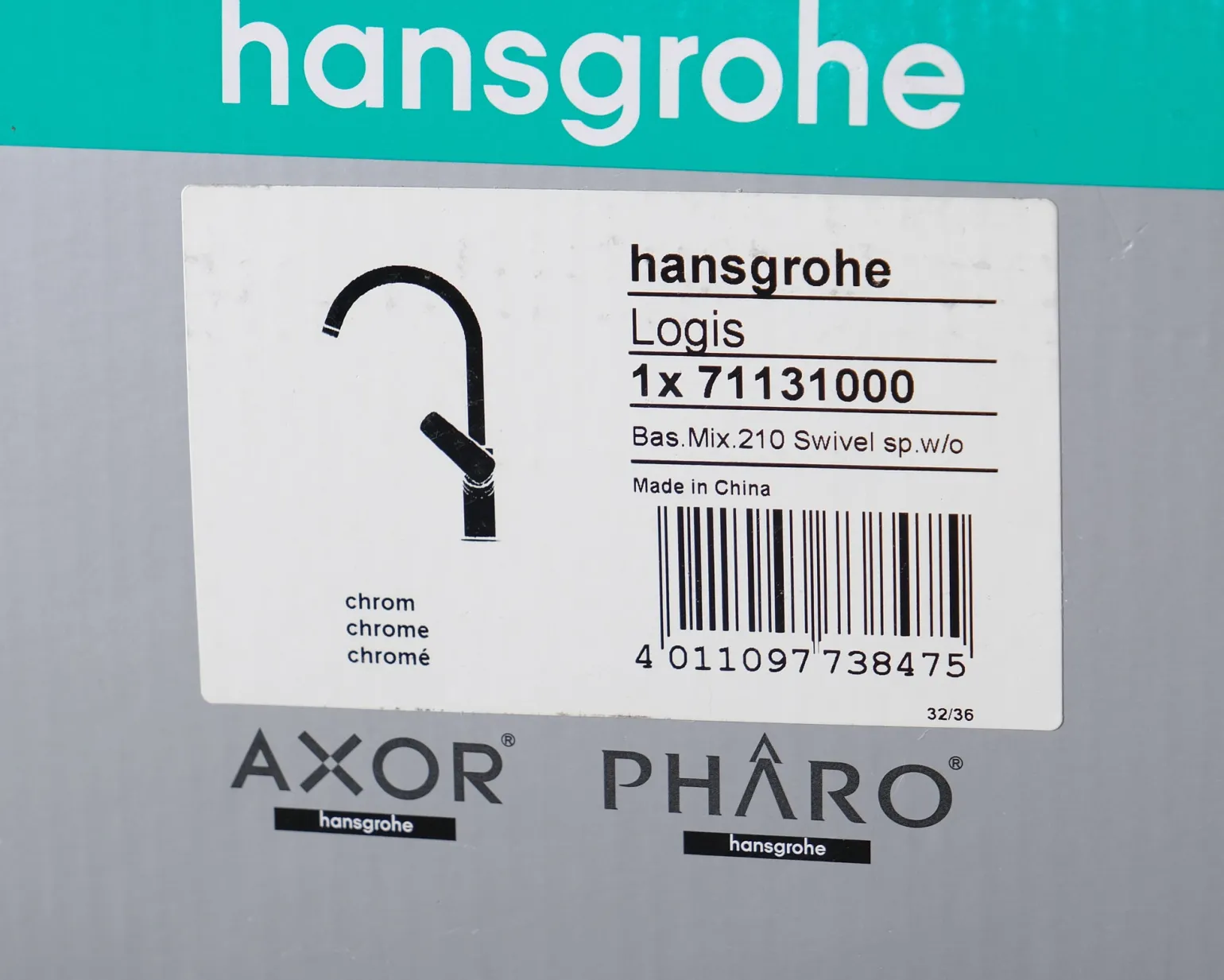 Hansgrohe Logis 210 tvättställsblandare krom