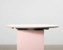 Haslev Symphony 82 bordsskiva Ø 105 cm vit laminat