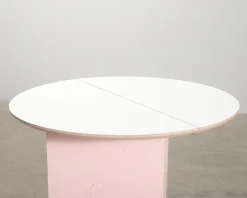 Haslev Symphony 82 bordsskiva Ø 105 cm vit laminat