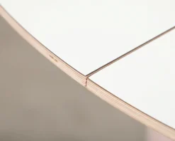 Haslev Symphony 82 bordsskiva Ø 105 cm vit laminat