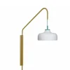 Hübsch Current vägglampa grön/khakigrön