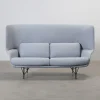 Herman Miller Striad Lounge 2-sits soffa ljusblå