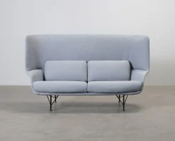 Herman Miller Striad Lounge 2-sits soffa ljusblå