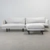 Homeline 4-sits soffa med fotpall grå