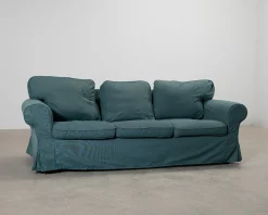 IKEA Ektorp 3-sitssoffa turkos
