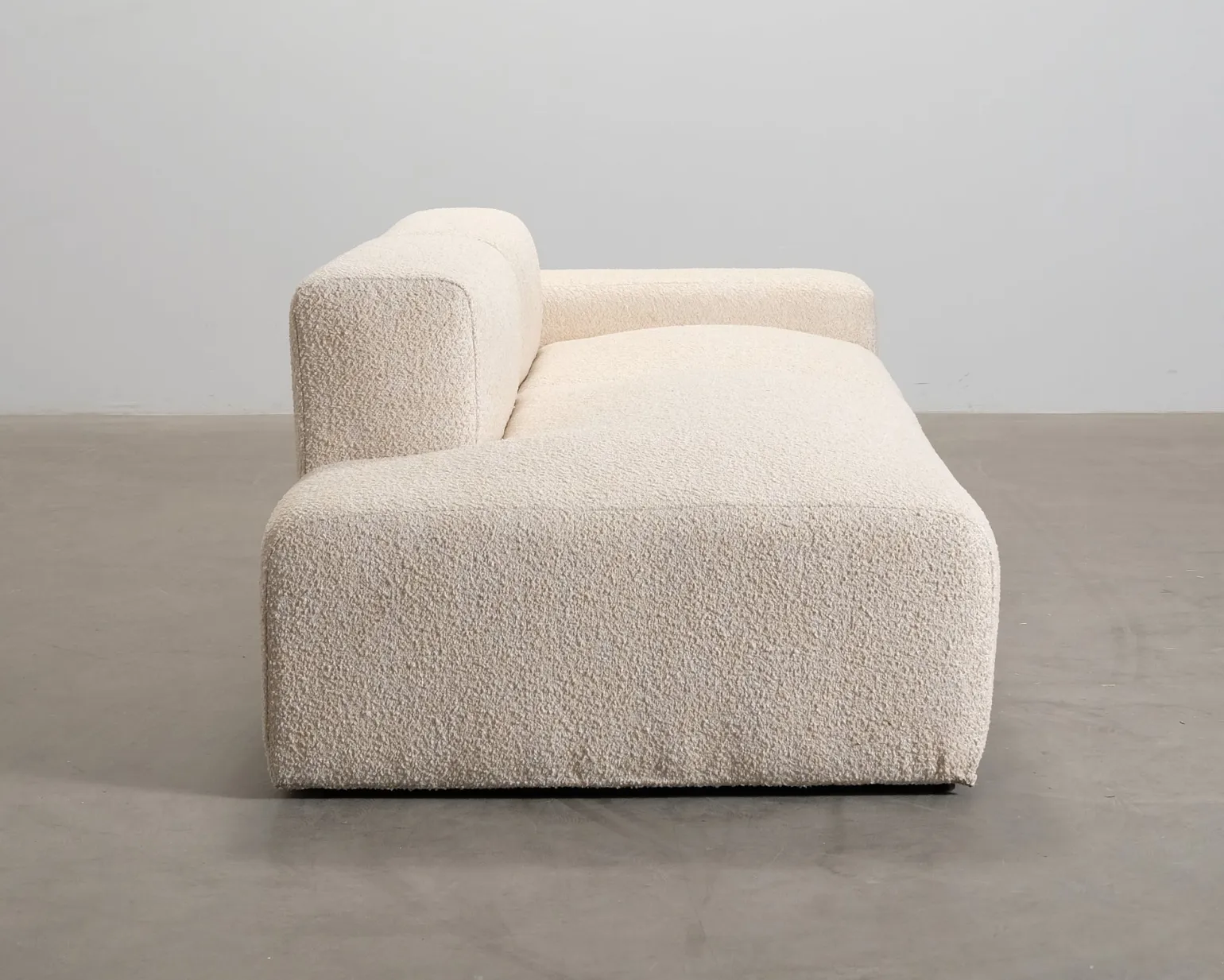 ikimakee Kamu 3-sits soffa med öppet avslut beige