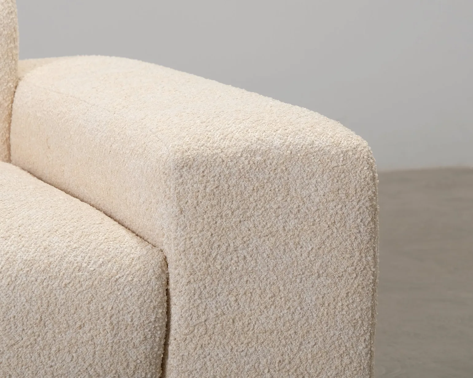 ikimakee Kamu 3-sits soffa med öppet avslut beige