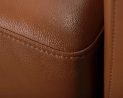Interface fåtölj brun läder