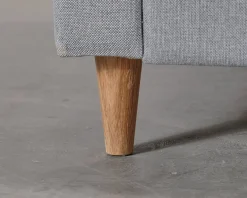 Iris 2,5-sits soffa med fotpall grå