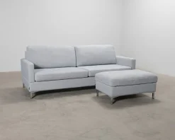 Isku 2,5-sits soffa med fotpall grå