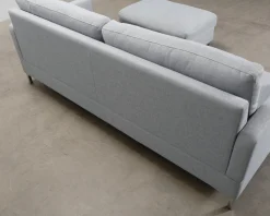 Isku 2,5-sits soffa med fotpall grå
