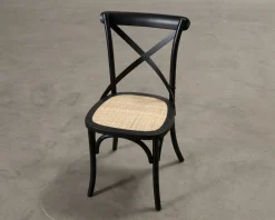 Kalb matstol svart, set om 2