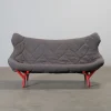 Kartell Foliage 2-sits soffa grå / röd