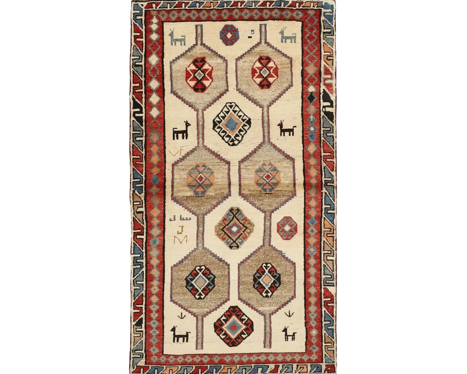 Kashghai orientalisk matta 117 x 216 cm