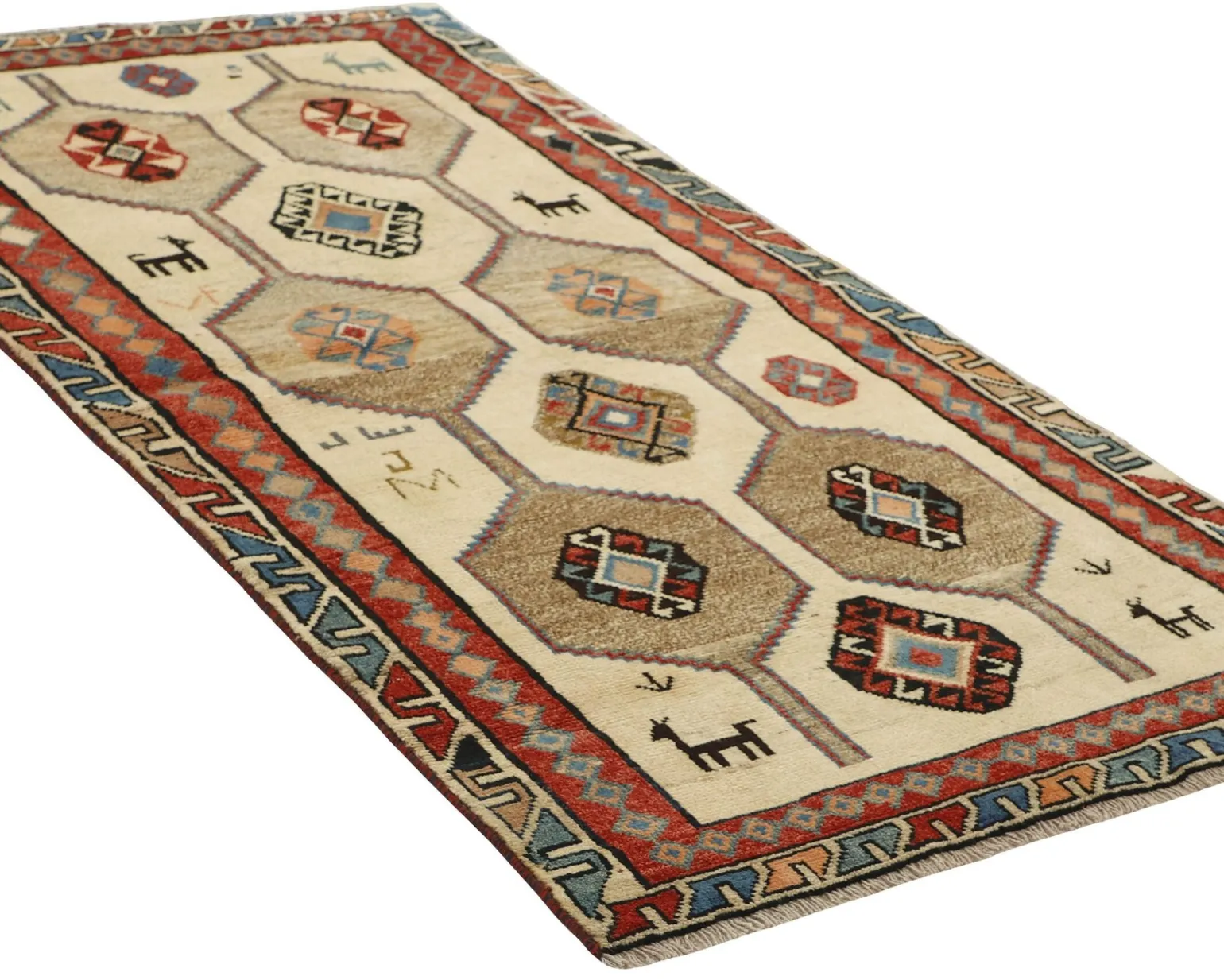 Kashghai orientalisk matta 117 x 216 cm