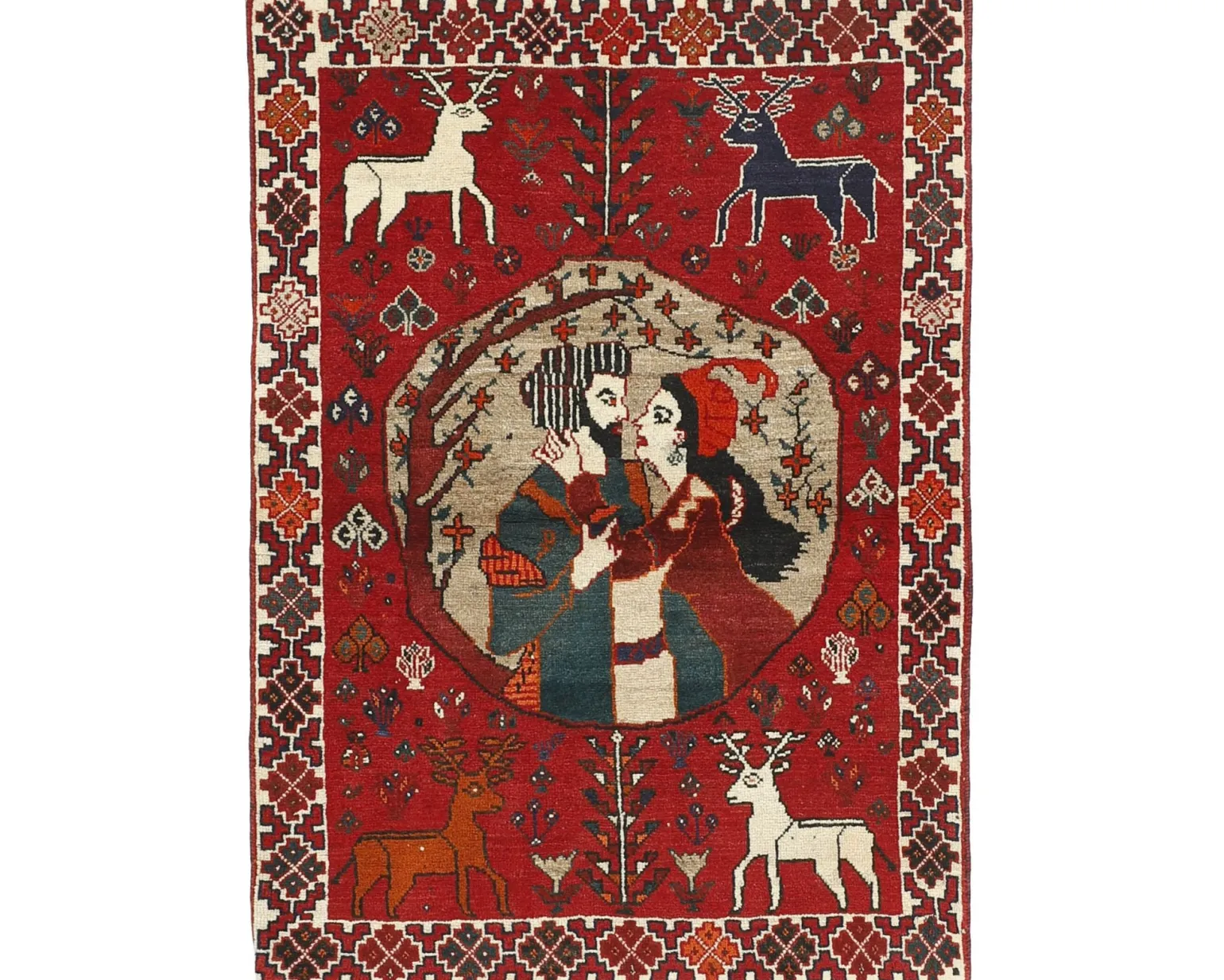 Kashghai orientalisk matta 108 x 156 cm