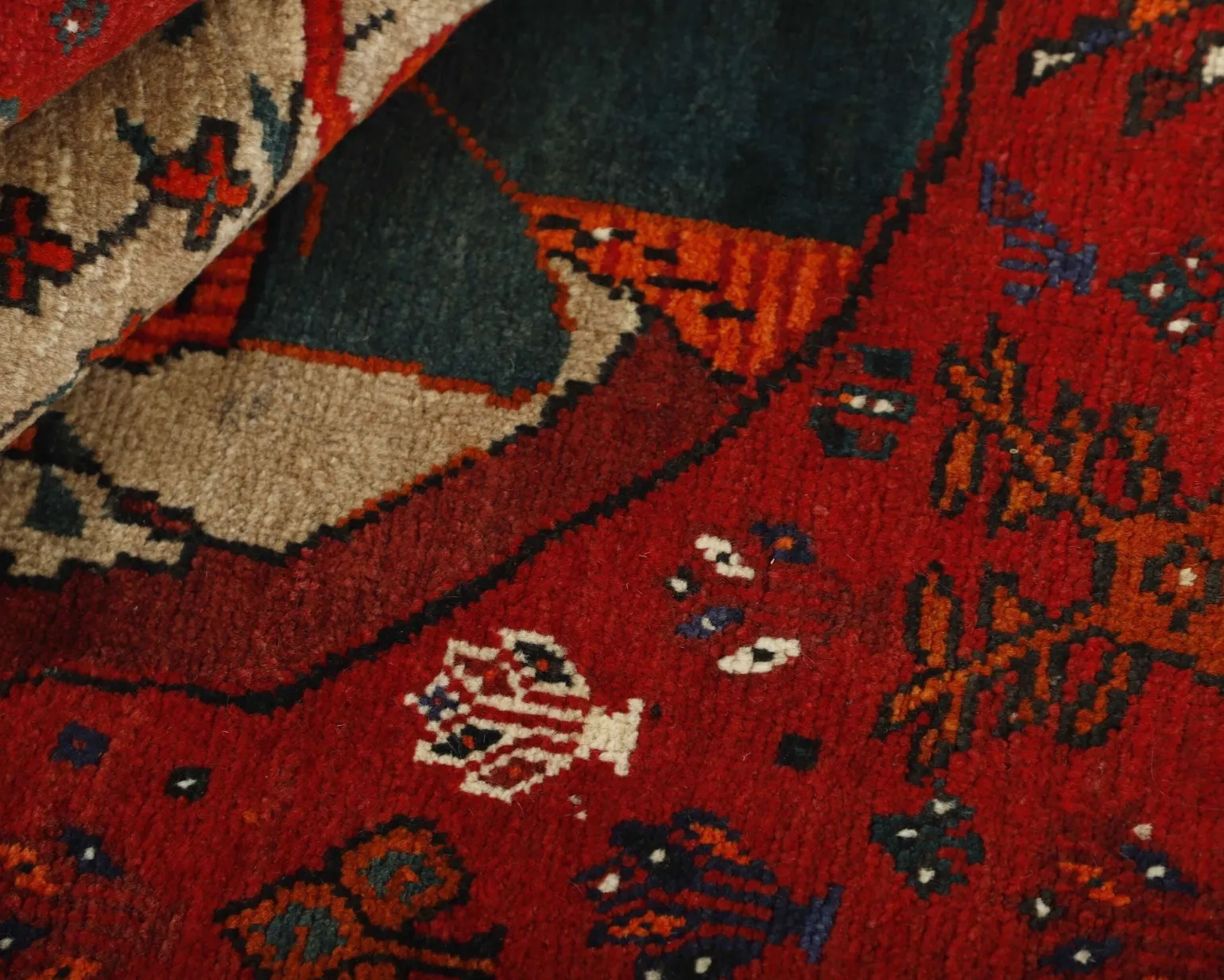 Kashghai orientalisk matta 108 x 156 cm