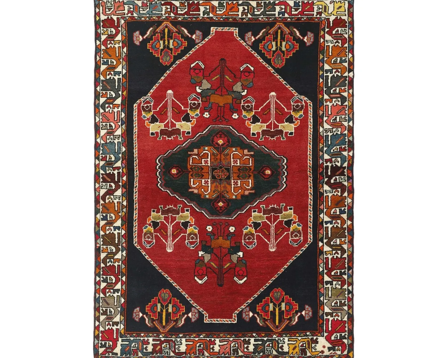 Kashghai orientalisk matta 123 x 171 cm