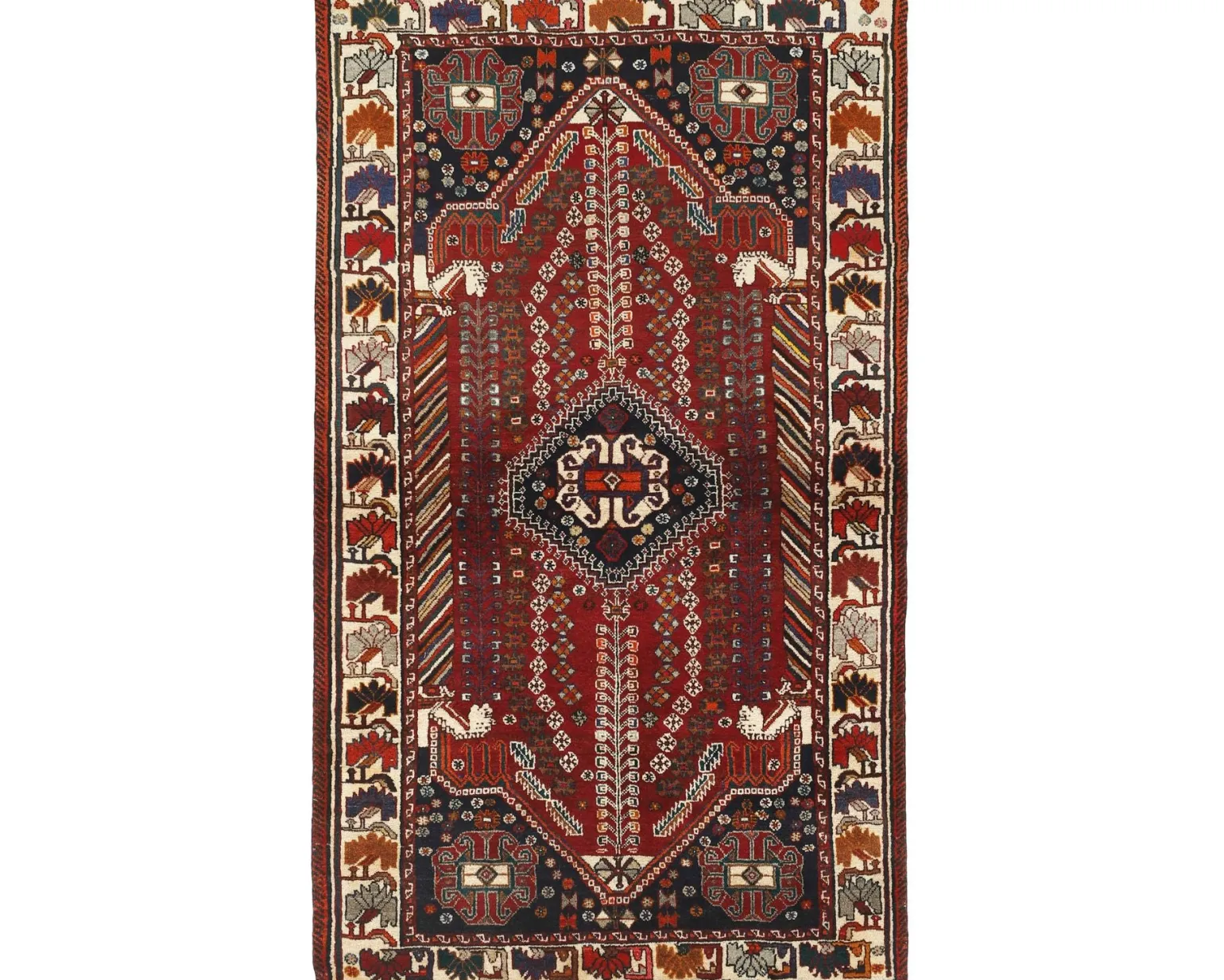 Kashghai orientalisk matta 127 x 222 cm