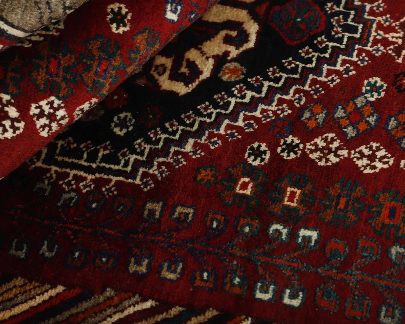 Kashghai orientalisk matta 127 x 222 cm