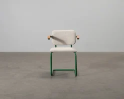 Knoll Cesca stol med armstöd beige / grön / bök