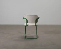 Knoll Cesca stol med armstöd beige / grön / bök