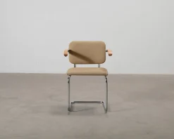 Knoll Cesca stol med armstöd brun / bök