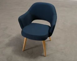 Knoll Eero Saarinen Executive Chair stol blå