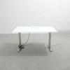 Konferensbord vit 100 x 140 cm