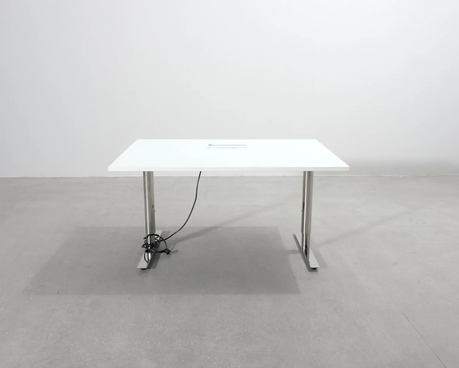 Konferensbord vit 100 x 140 cm