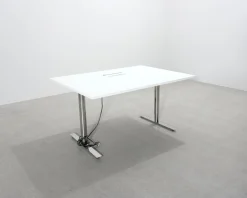 Konferensbord vit 100 x 140 cm