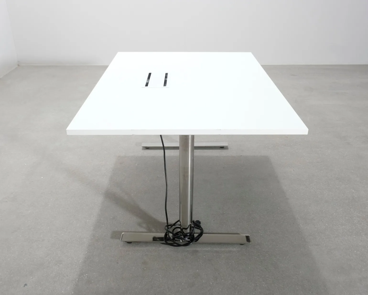 Konferensbord vit 100 x 140 cm