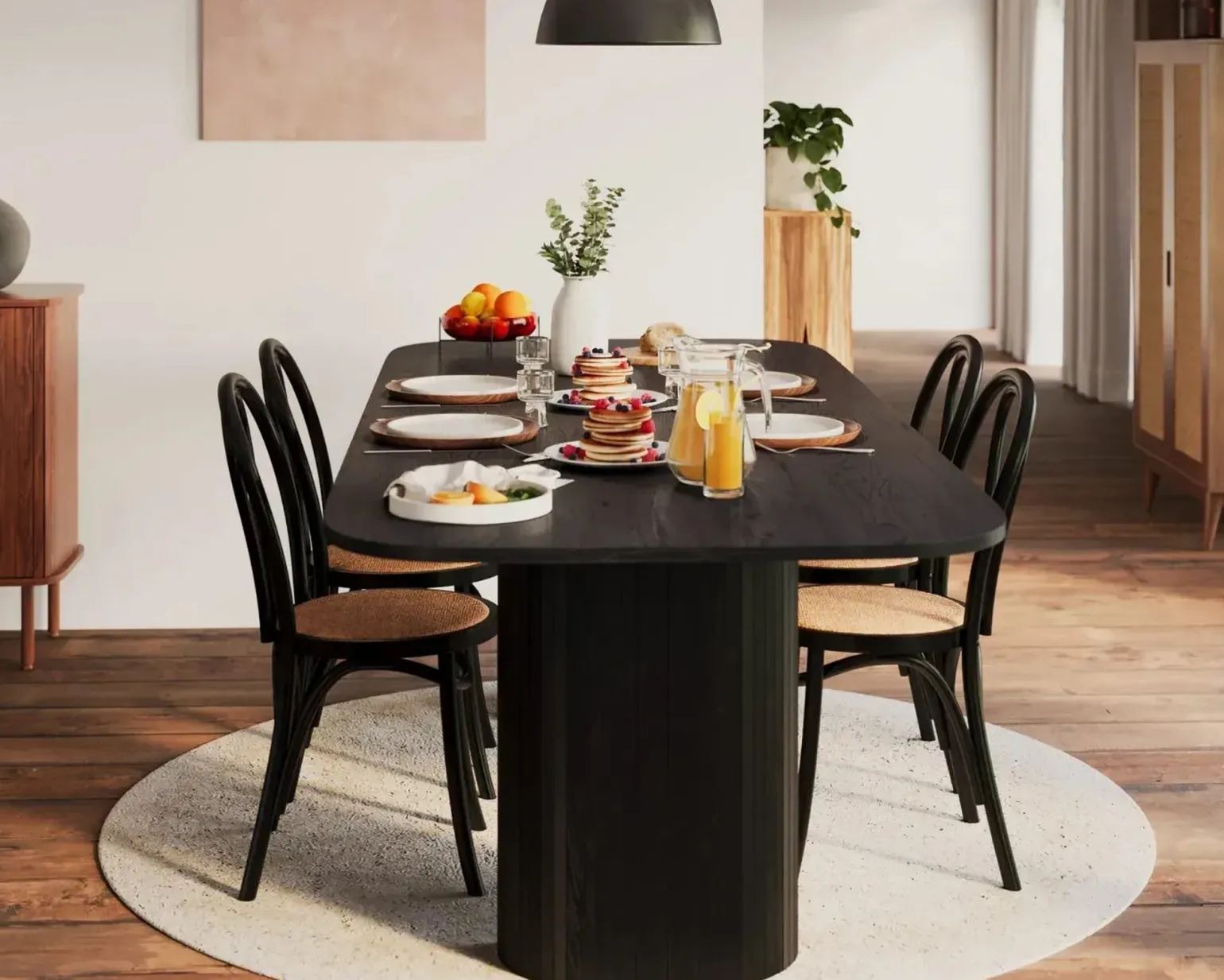Kopparbo matbord 240 cm svart