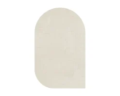 Layered Circular ullmatta 180 x 270 cm Bone White