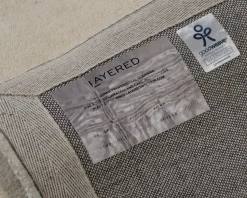 Layered Classic Solid Wool ullmatta 300 x 400 cm Bone White
