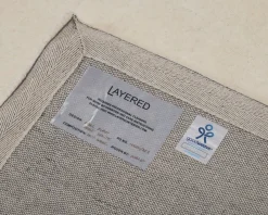 Layered Classic Solid Wool ullmatta 300 x 400 cm Bone White
