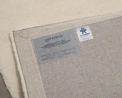 Layered Classic Solid Wool ullmatta 250 x 350 cm Bone White