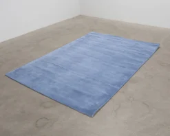 Layered Classic Solid Wool ullmatta 180 x 270 cm cm Cornflower Blue
