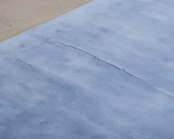 Layered Classic Solid Wool ullmatta 180 x 270 cm cm Cornflower Blue