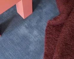 Layered Classic Solid Wool ullmatta 180 x 270 cm cm Cornflower Blue