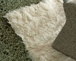 Layered Shaggy matta 180 x 270 cm Bone White