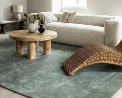 Layered Solid Wool matta 200 x 300 cm Sage