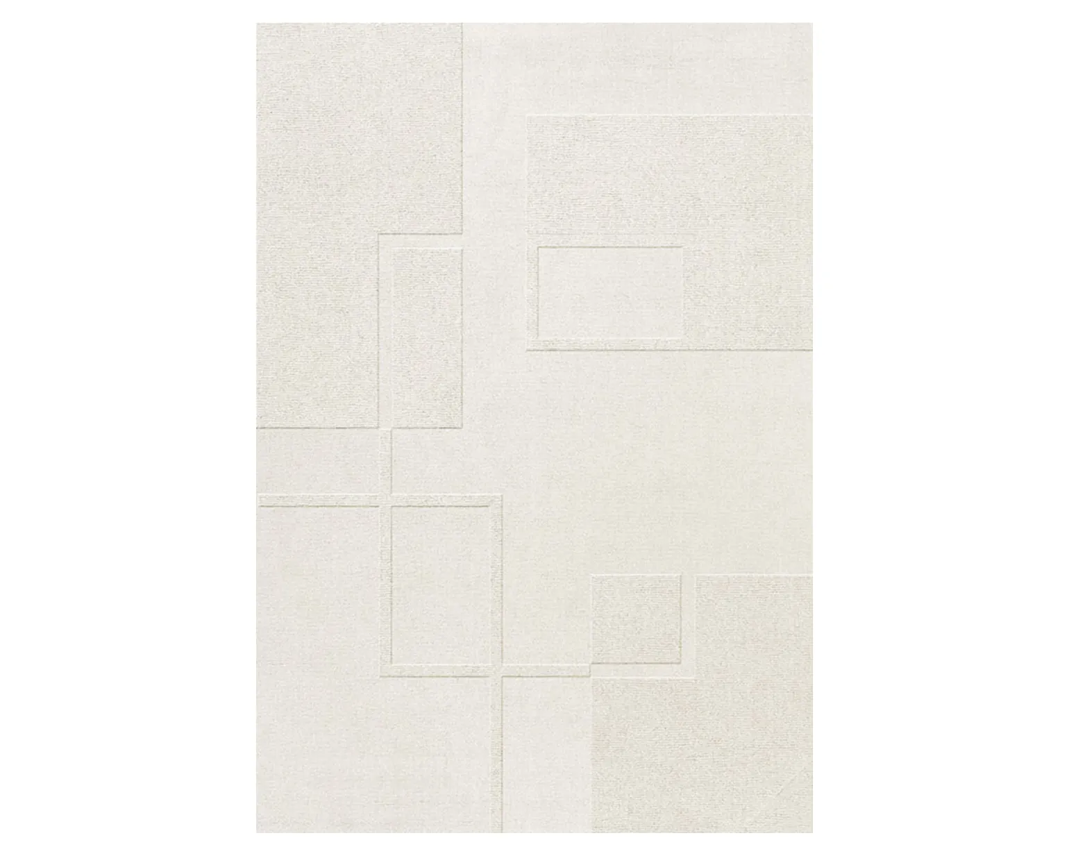 Layered Swedish Grace matta 250 x 350 cm benvit