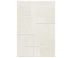 Layered Swedish Grace ullmatta 180 x 270 cm benvit